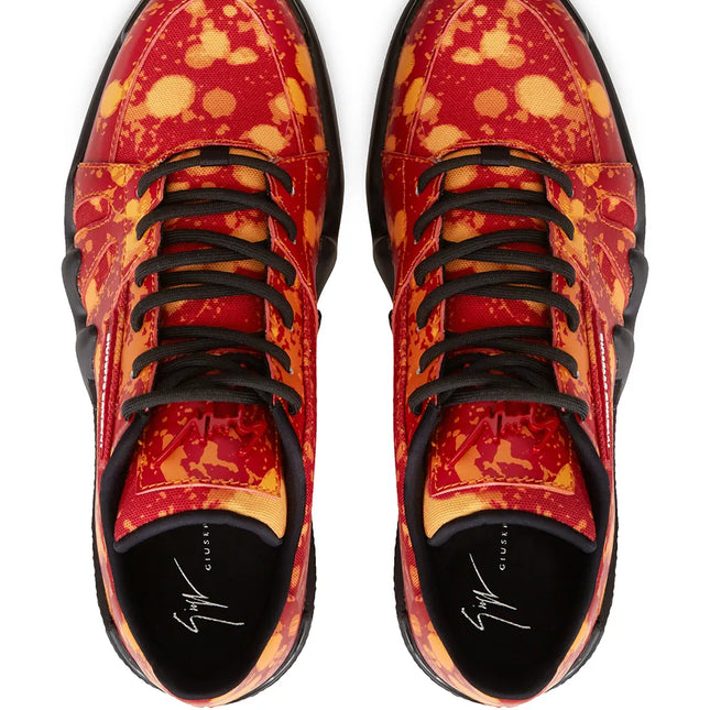 GIUSEPPE ZANOTTI Talon tie-dye leather sneakers
