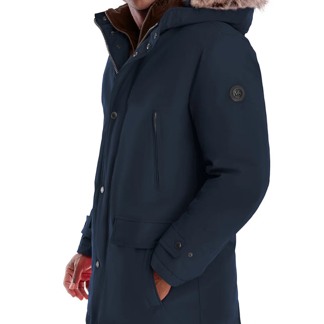 Michael Kors Men's Hooded Bib Snorkel Parka Coat