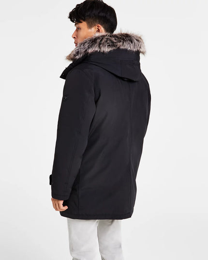 Michael Kors Men's Hooded Bib Snorkel Parka Coat