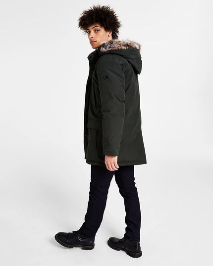Michael Kors Men's Hooded Bib Snorkel Parka Coat