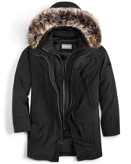 Michael Kors Men's Hooded Bib Snorkel Parka Coat