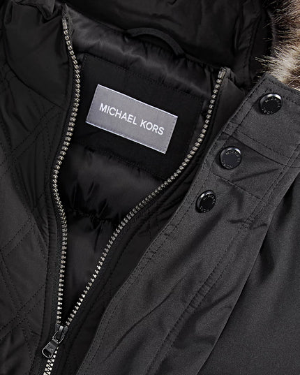 Michael Kors Men's Hooded Bib Snorkel Parka Coat