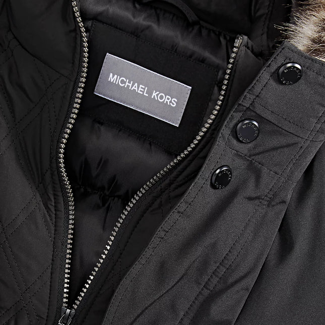 Michael Kors Men's Hooded Bib Snorkel Parka Coat