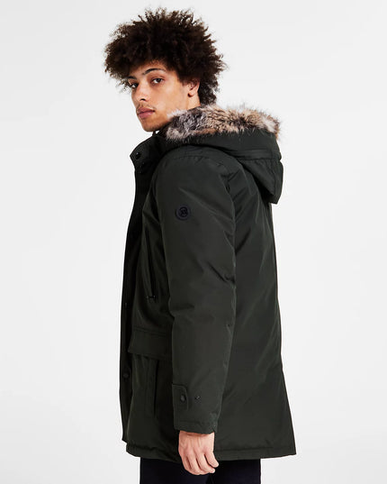 Michael Kors Men's Hooded Bib Snorkel Parka Coat