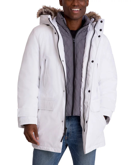 Michael Kors Men's Hooded Bib Snorkel Parka Coat