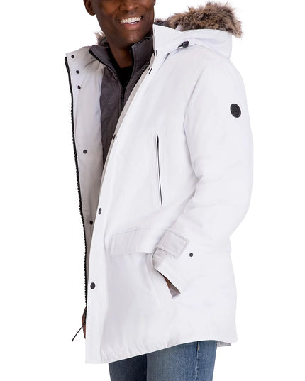 Michael Kors Men's Hooded Bib Snorkel Parka Coat