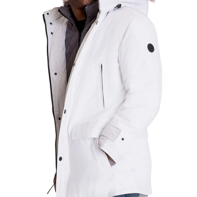Michael Kors Men's Hooded Bib Snorkel Parka Coat