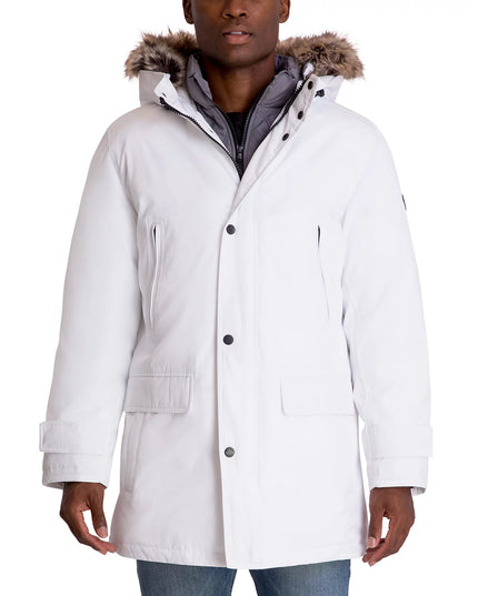 Michael Kors Men's Hooded Bib Snorkel Parka Coat