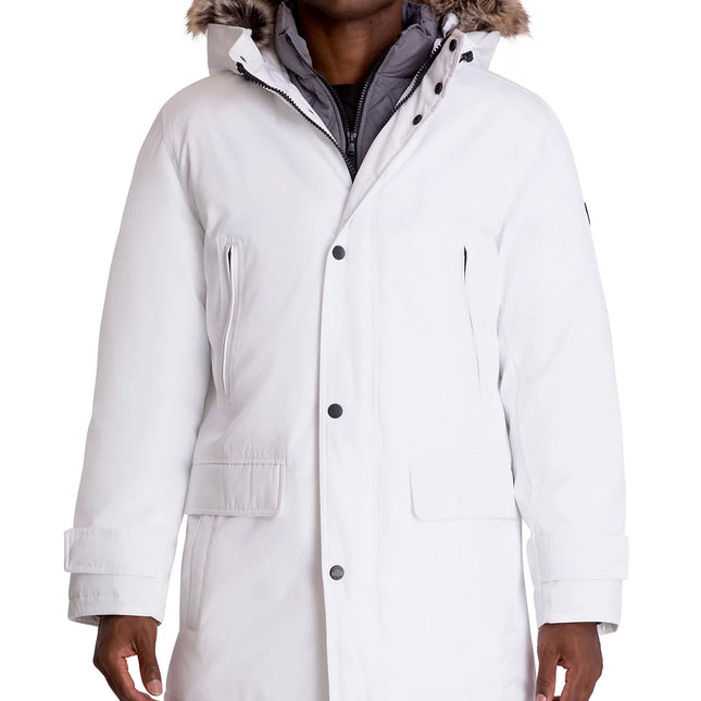 Michael Kors Men's Hooded Bib Snorkel Parka Coat