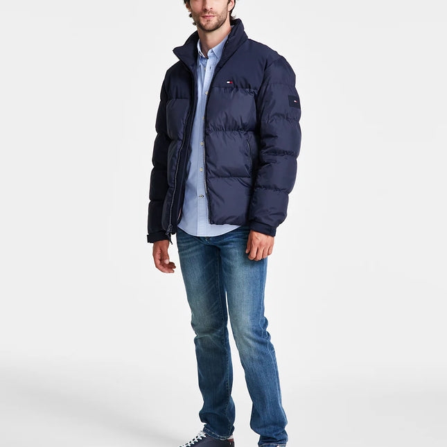 Tommy Hilfiger Men's Mixed-Media Puffer Jacket