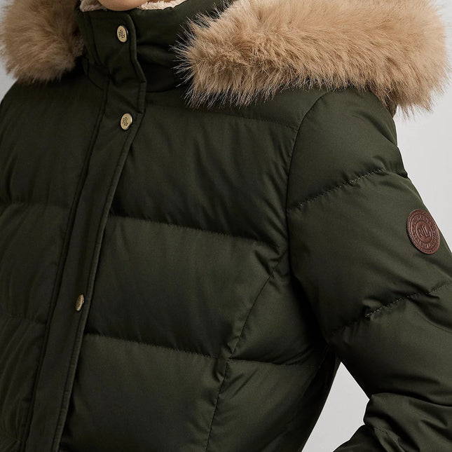 Lauren Ralph Lauren Women's Faux-Fur Hooded Puffer Coat