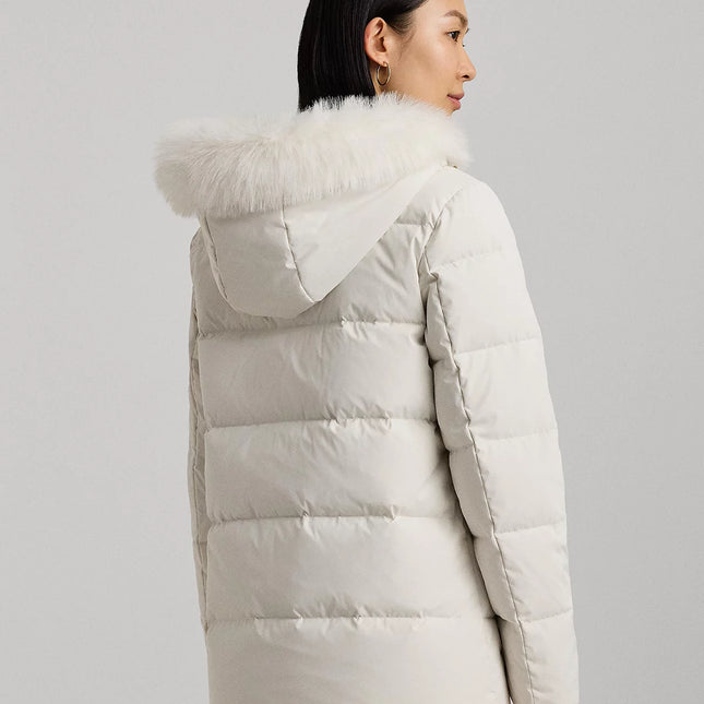 Lauren Ralph Lauren Women's Faux-Fur Hooded Puffer Coat