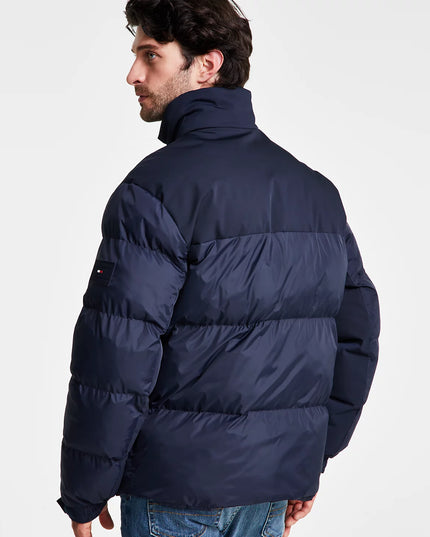 Tommy Hilfiger Men's Mixed-Media Puffer Jacket