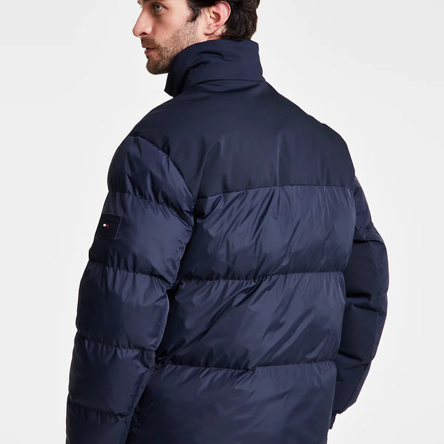 Tommy Hilfiger Men's Mixed-Media Puffer Jacket