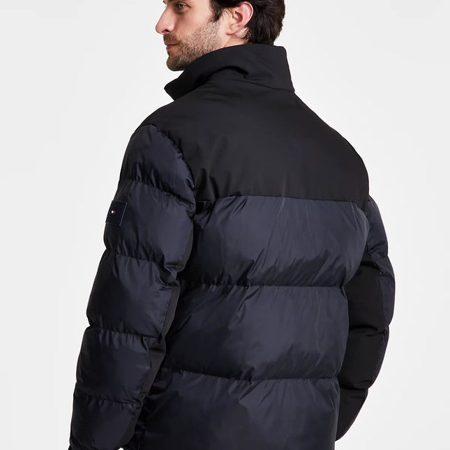Tommy Hilfiger Men's Mixed-Media Puffer Jacket