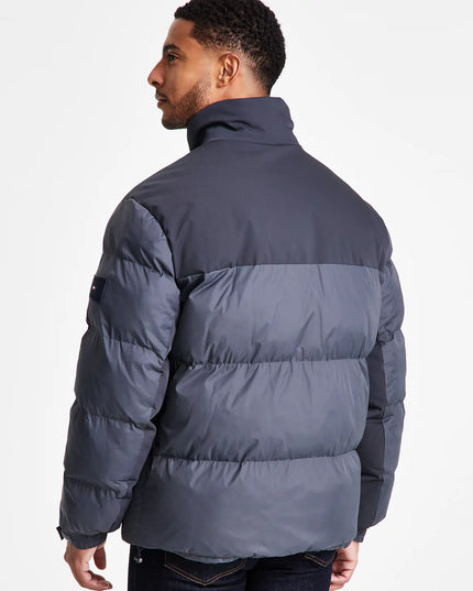 Tommy Hilfiger Men's Mixed-Media Puffer Jacket