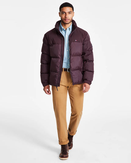 Tommy Hilfiger Men's Mixed-Media Puffer Jacket