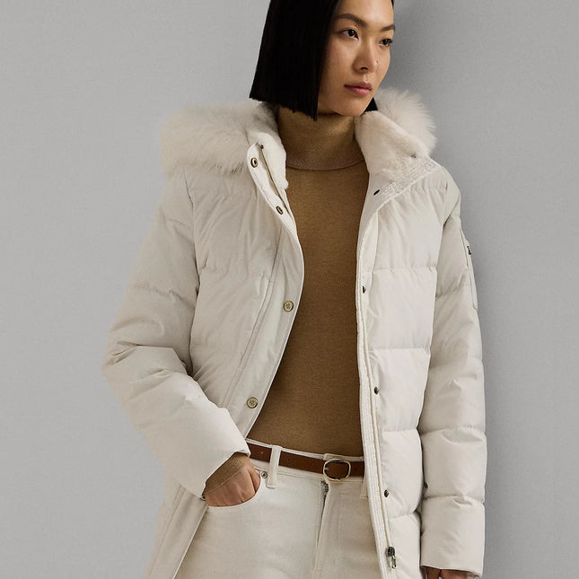 Lauren Ralph Lauren Women's Faux-Fur Hooded Puffer Coat