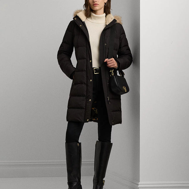 Lauren Ralph Lauren Women's Faux-Fur Hooded Puffer Coat