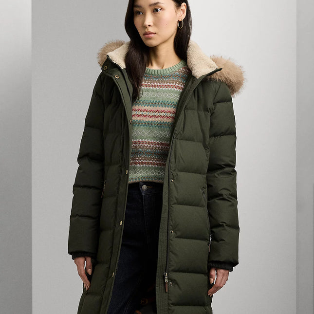 Lauren Ralph Lauren Women's Faux-Fur Hooded Puffer Coat