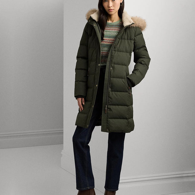 Lauren Ralph Lauren Women's Faux-Fur Hooded Puffer Coat