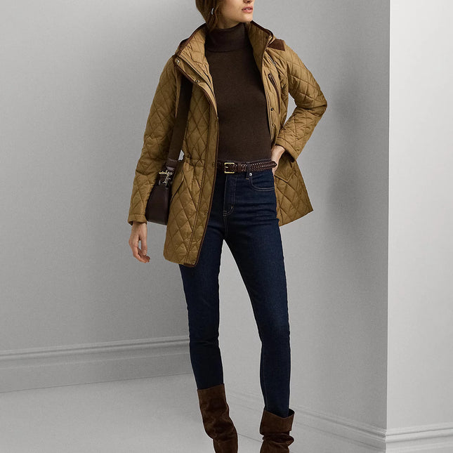 Lauren Ralph Lauren Women's Hooded Anorak Quilted Coat