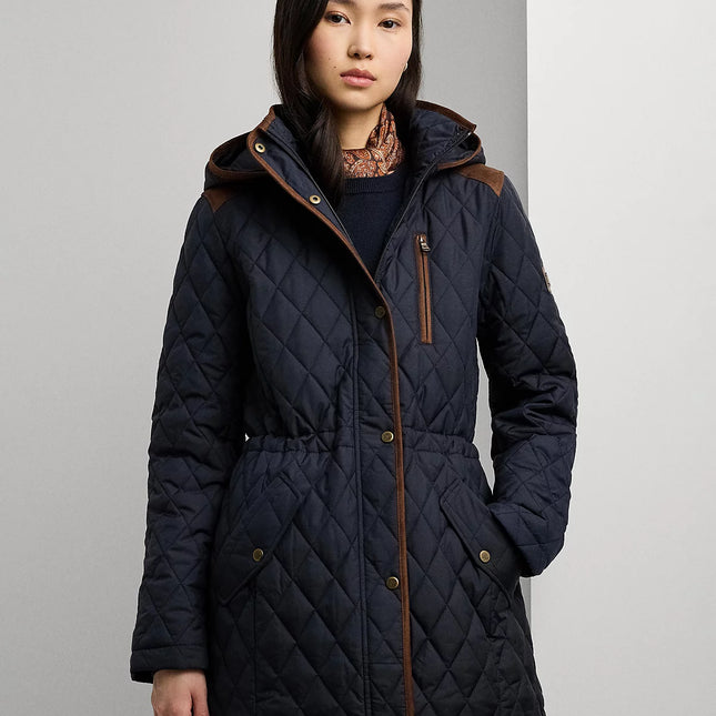 Lauren Ralph Lauren Women's Hooded Anorak Quilted Coat