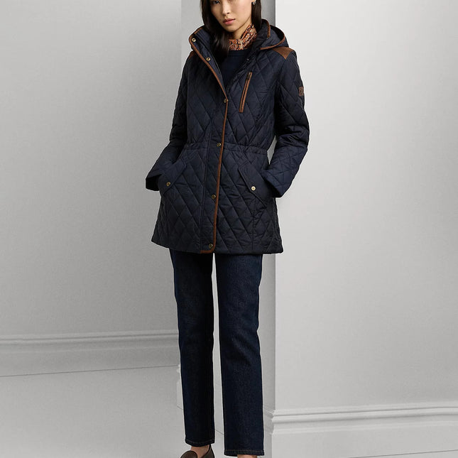 Lauren Ralph Lauren Women's Hooded Anorak Quilted Coat
