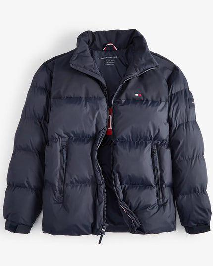 Tommy Hilfiger Men's Mixed-Media Puffer Jacket