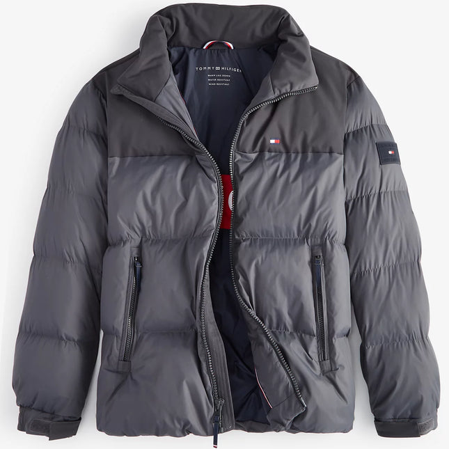 Tommy Hilfiger Men's Mixed-Media Puffer Jacket