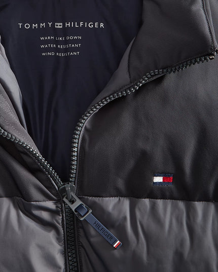 Tommy Hilfiger Men's Mixed-Media Puffer Jacket