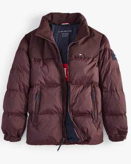Tommy Hilfiger Men's Mixed-Media Puffer Jacket