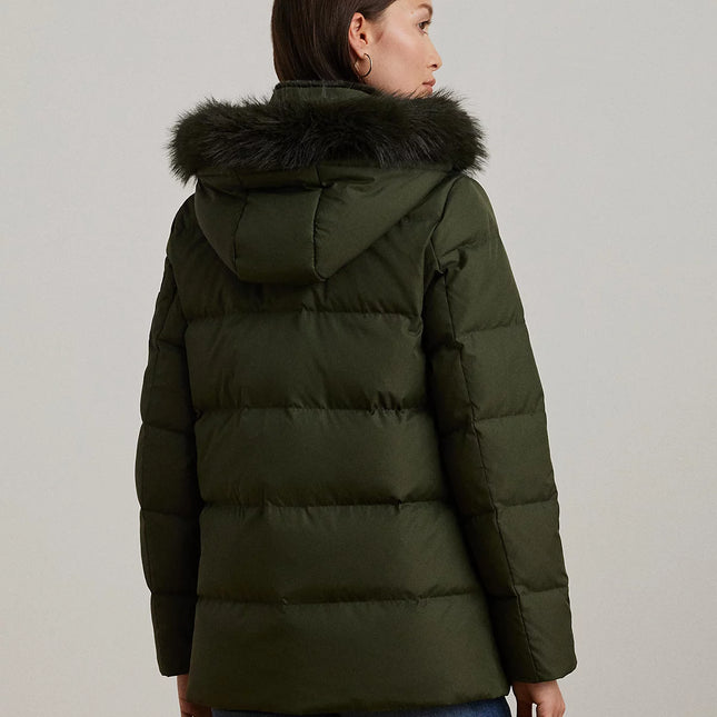 Lauren Ralph Lauren Women's Faux-Fur Hooded Puffer Coat