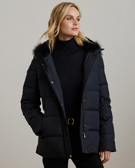 Lauren Ralph Lauren Women's Faux-Fur Hooded Puffer Coat