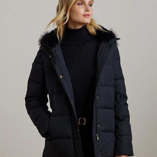 Lauren Ralph Lauren Women's Faux-Fur Hooded Puffer Coat