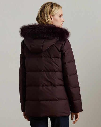 Lauren Ralph Lauren Women's Faux-Fur Hooded Puffer Coat