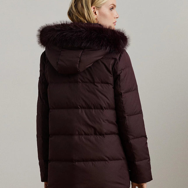 Lauren Ralph Lauren Women's Faux-Fur Hooded Puffer Coat