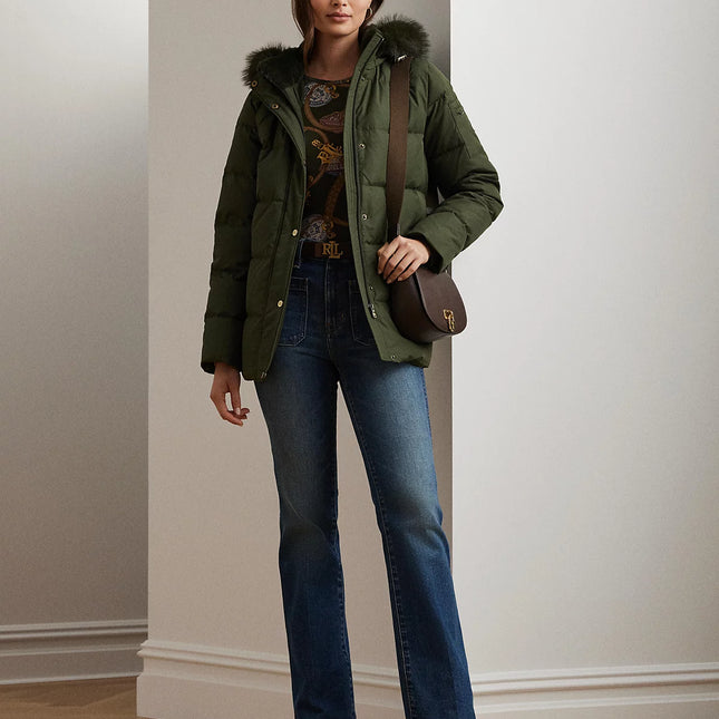 Lauren Ralph Lauren Women's Faux-Fur Hooded Puffer Coat