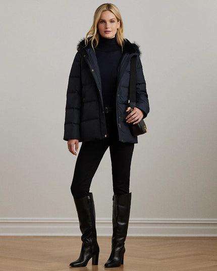 Lauren Ralph Lauren Women's Faux-Fur Hooded Puffer Coat