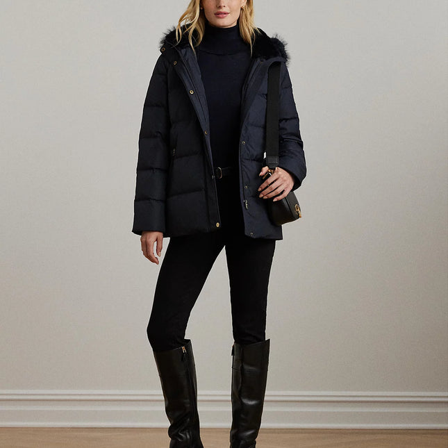 Lauren Ralph Lauren Women's Faux-Fur Hooded Puffer Coat