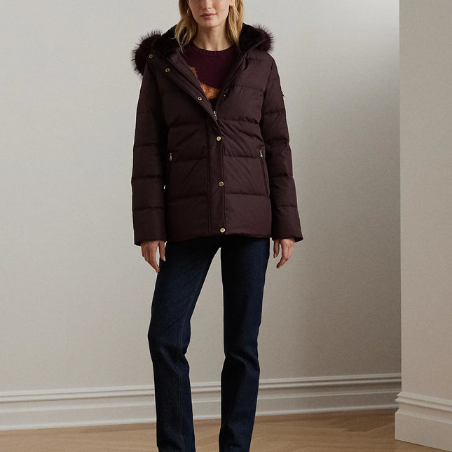Lauren Ralph Lauren Women's Faux-Fur Hooded Puffer Coat