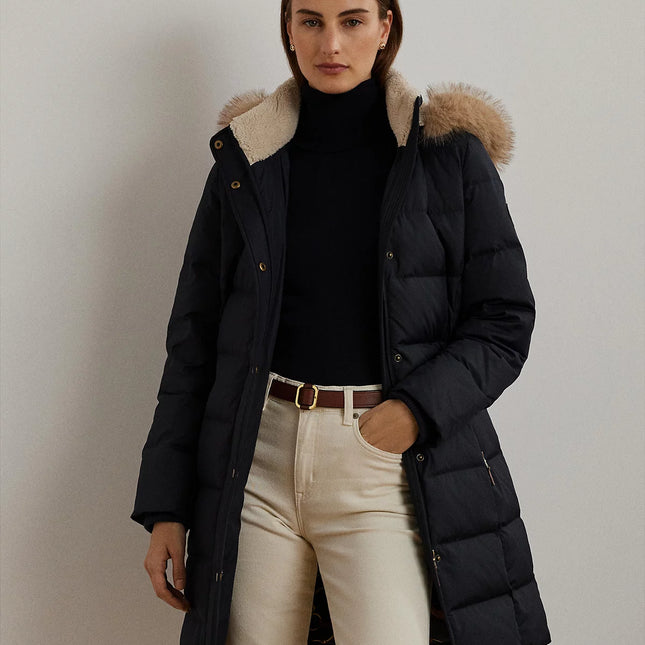 Lauren Ralph Lauren Women's Faux-Fur Hooded Puffer Coat