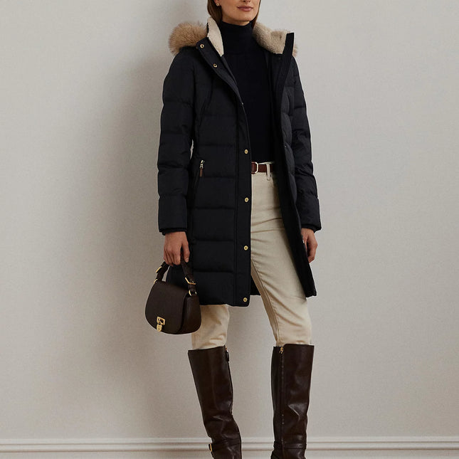 Lauren Ralph Lauren Women's Faux-Fur Hooded Puffer Coat