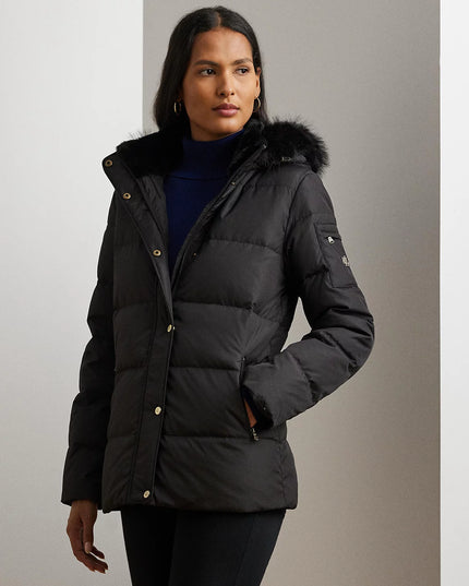 Lauren Ralph Lauren Women's Faux-Fur Hooded Puffer Coat