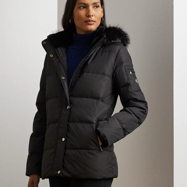 Lauren Ralph Lauren Women's Faux-Fur Hooded Puffer Coat