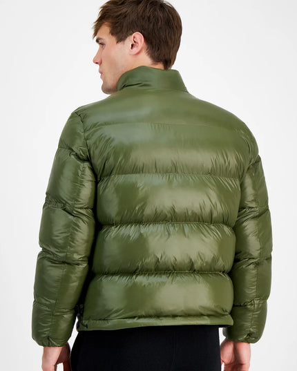 Hugo Boss Men's Beazly Slim-Fit Quilted Full-Zip Hooded Puffer Jacket