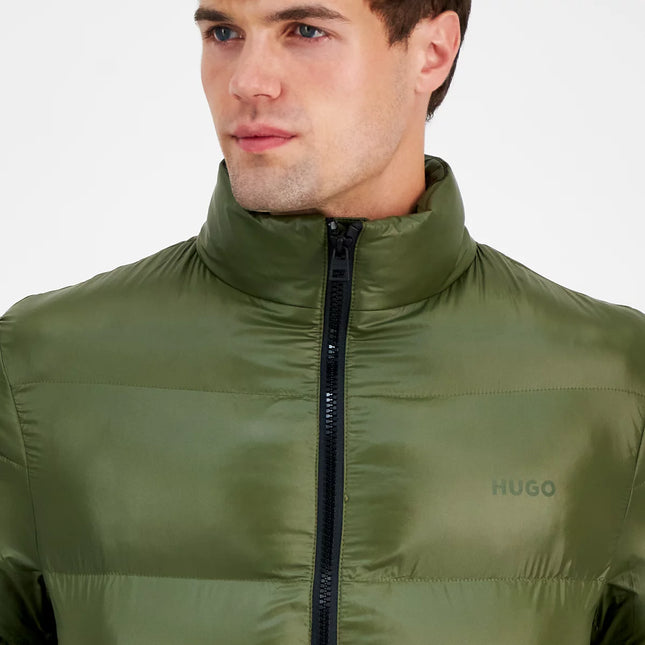 Hugo Boss Men's Beazly Slim-Fit Quilted Full-Zip Hooded Puffer Jacket