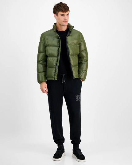 Hugo Boss Men's Beazly Slim-Fit Quilted Full-Zip Hooded Puffer Jacket