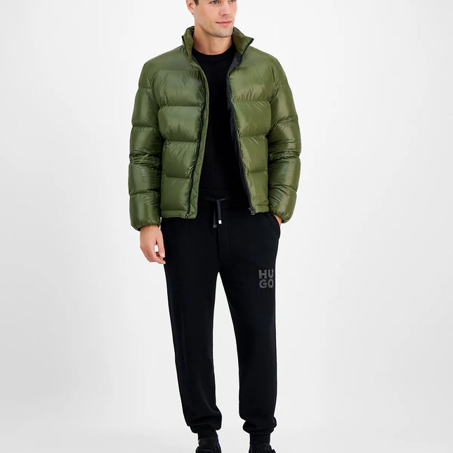 Hugo Boss Men's Beazly Slim-Fit Quilted Full-Zip Hooded Puffer Jacket