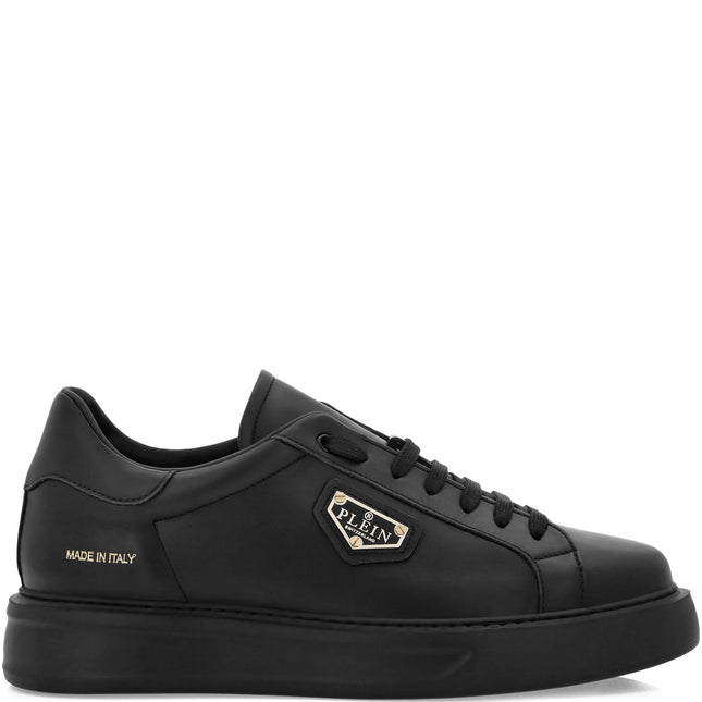 Philipp Plein logo-plaque leather trainers